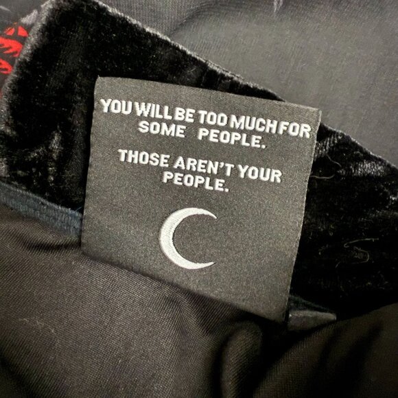 Killstar Gothic Rose Ruffle Mini Dress Velvet Peter Pan Collar Black Red - Picture 8 of 10